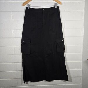 Dolls kill Delias Cargo Maxi Skirt Small Mall Goth Streetwear Grunge Y2K Punk